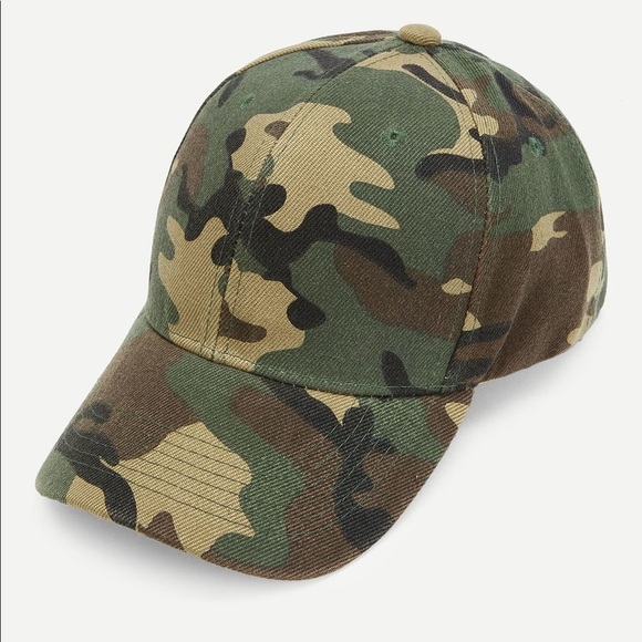 Camo camouflage baseball cap hat green - Picture 2 of 5